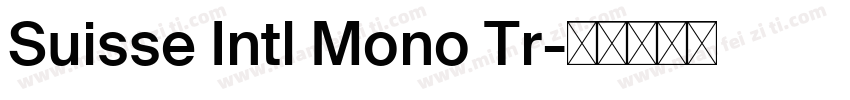 Suisse Intl Mono Tr字体转换